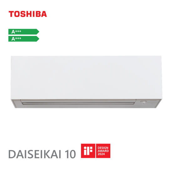Toshiba, инверторен климатик Daiseikai 10 White 13000 BTU Wi Fi