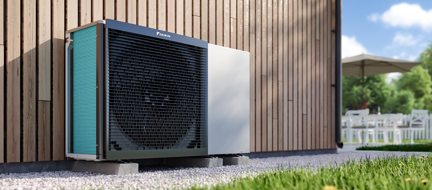 Моноблок Daikin Altherma 3 M до фасада